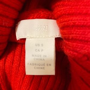 Womens size small red knit sweater